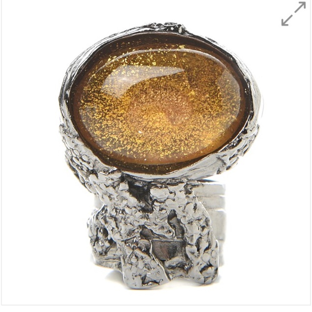 Yvette Saint Laurent Arty oval ring